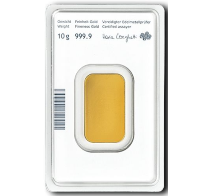 10g Lingotto d'oro Austrian Mint