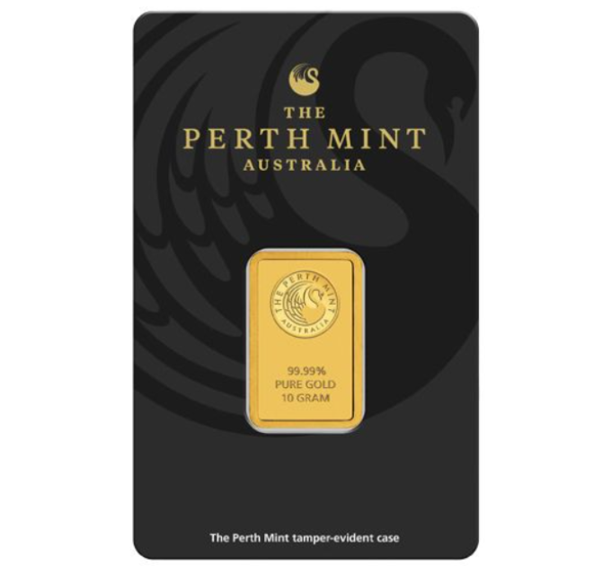 10g Lingotto d'oro Perth Mint