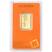 10g Lingotto d'oro Valcambi
