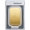 100 g Lingotto d'oro Heraeus