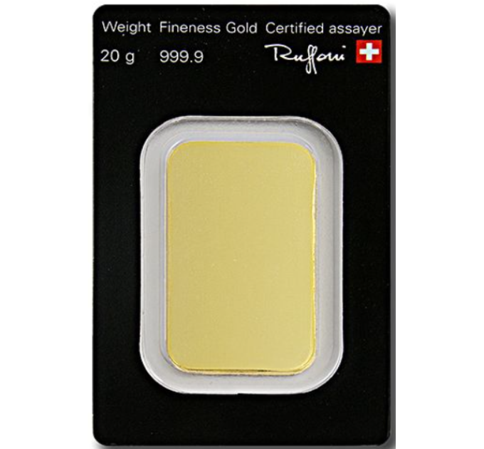 20g Lingotto d'oro Argor Heraeus