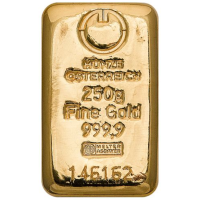 250 g Lingotto d'oro Produttori LBMA