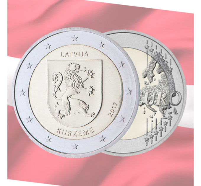 Lettonia 2 euro UNC 2017 - Kurzeme
