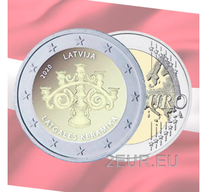 Lettonia 2 euro UNC 2020 - Ceramiche lettoni
