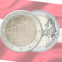 Lettonia 2 euro UNC 2021 - Lettonia de iure 100