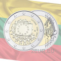 Lituania 2 euro UNC 2015 - 30 anni della bandiera dell'UE