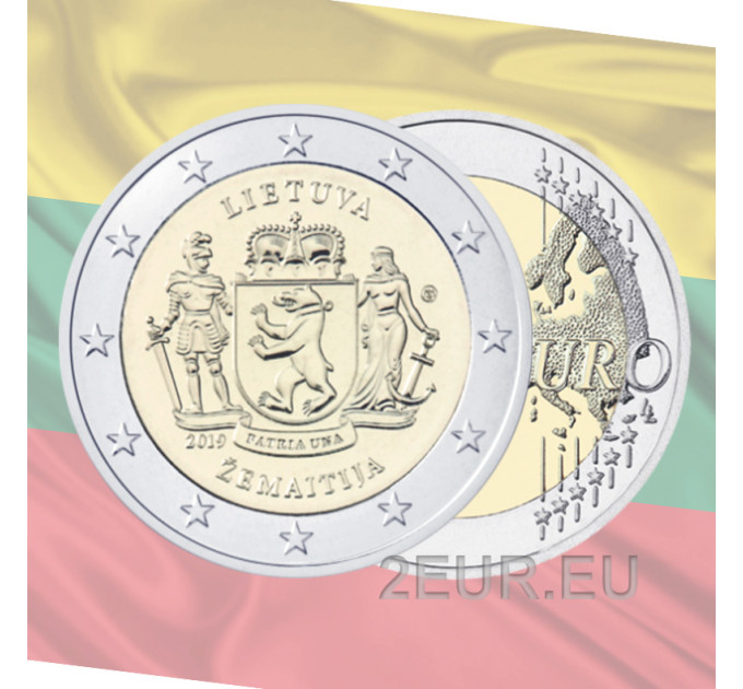 Lituania 2 euro UNC 2019 - Zemaitija
