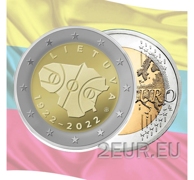 Lituania 2 euro UNC 2022 - 100 anni di Basket in Lituania