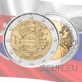 Slovacchia 2 euro UNC 2012 - 10 anni di Euro Cash
