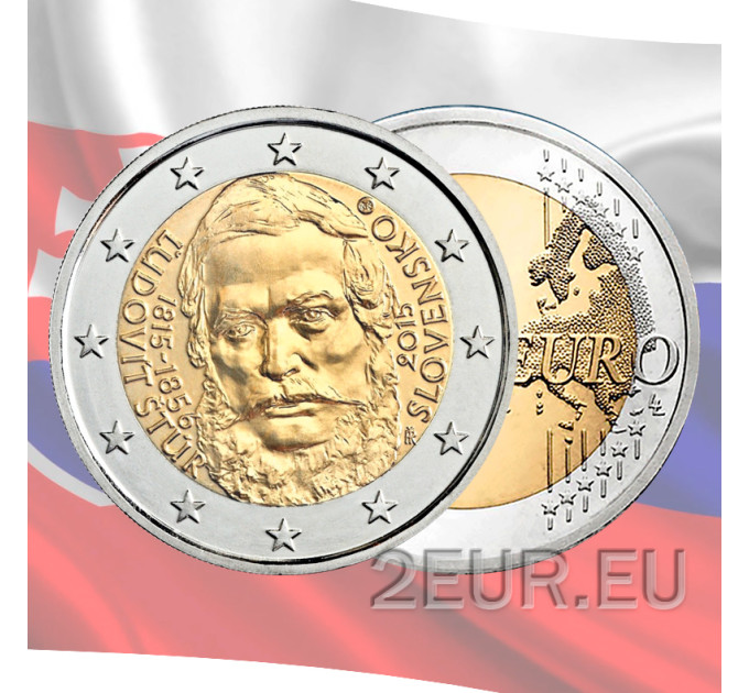 Slovacchia 2 euro UNC 2015 - 200 anni dalla nascita di Ľudovít Štúr