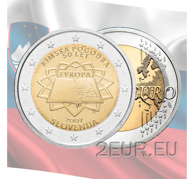 Slovenia 2 euro UNC 2007 - 50 anni Trattato di Roma