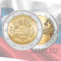 Slovenia 2 euro UNC 2012 - 10 anni di euro contanti