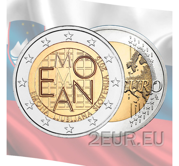 Slovenia 2 euro UNC 2015 - 2000° anniversario della fondazione di Emona - Lubiana