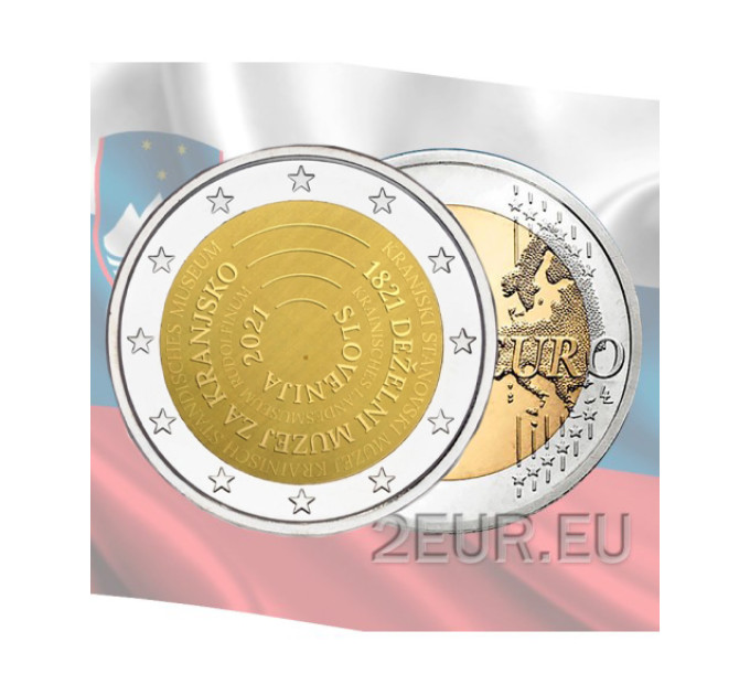 Slovenia 2 euro UNC 2021 - 200 anni del Museo Nazionale della Slovenia