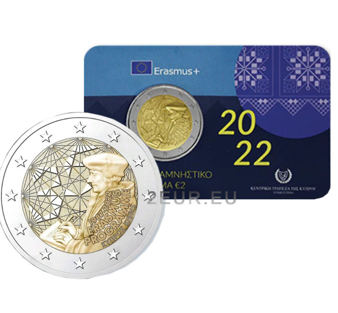 Cipro 2 euro BU 2022 - 35 anni dell'Erasmus 