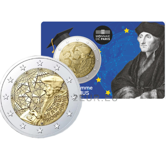 Francia 2 euro FDC 2022 - 35 anni di Programma Erasmus