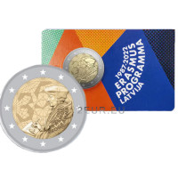 Lettonia 2 euro BU 2022 - 35 anni dell'Erasmus 