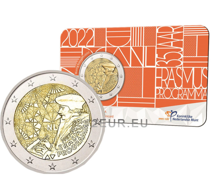 Paesi Bassi 2 euro BU 2022 - 35 anni dell'Erasmus