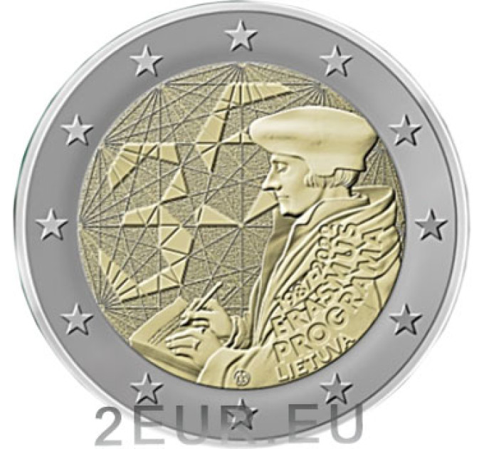 Lituania 2 euro UNC 2022 - 35 anni dell'Erasmus
