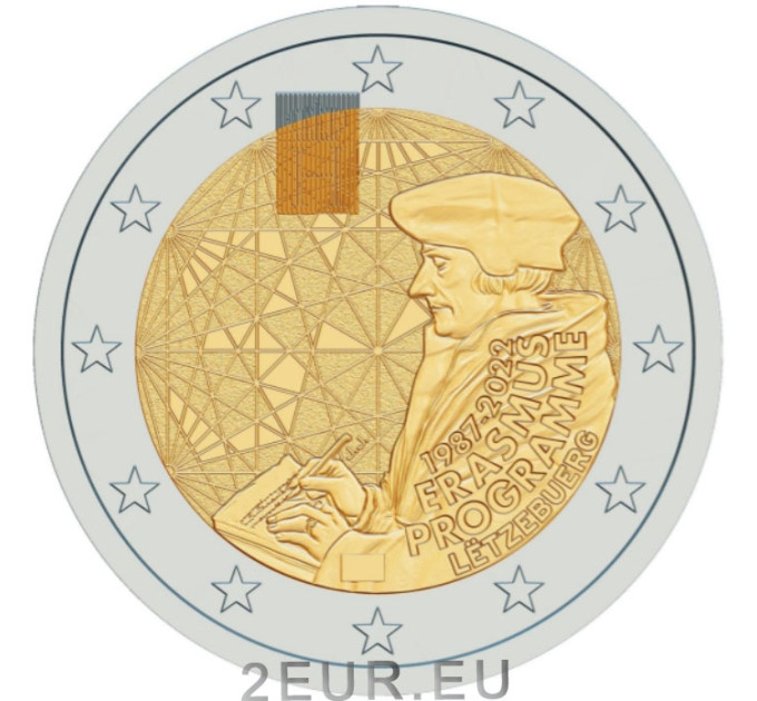Lussemburgo 2 euro UNC 2022 - 35 anni dell'Erasmus