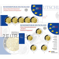 Germania 2 euro proof 2022 - 35 anni di Erasmus