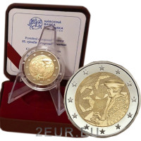 Slovacchia 2 Euro proof 2022 - 35 anni dell'Erasmus  