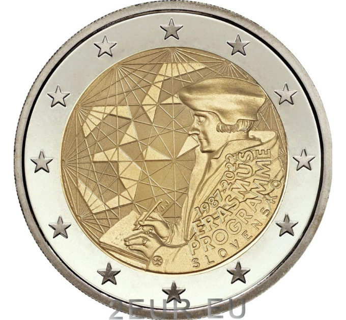 Slovacchia 2 euro UNC 2022 - 35 anni dell'Erasmus