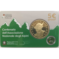 Italia 5 euro argento BU 2019 - Centenario dell'Associazione Nazionale Alpini