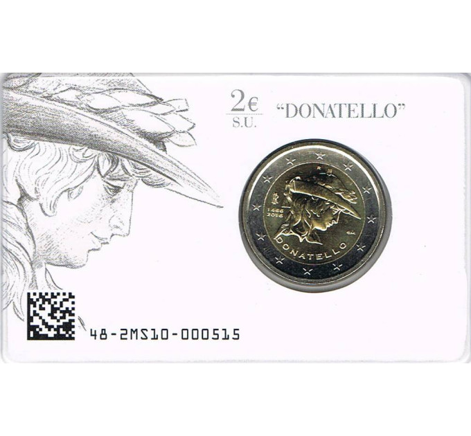 Italia 2 euro BU 2016 - 550° anniversario della morte di Donatello