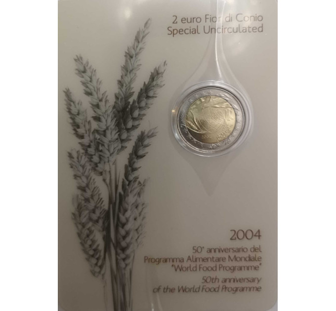 Italia 2 euro BU 2004 - 40 anni di programma alimentare mondiale