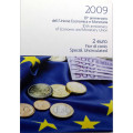 Italia 2 euro BU 2009 - 10° Anniversario EMU