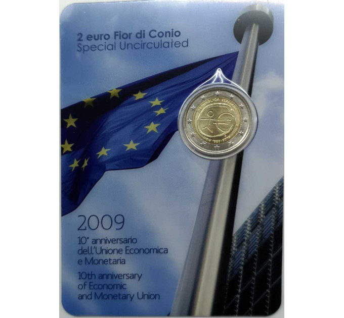 Italia 2 euro BU 2009 - 10° Anniversario EMU