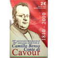 Italia 2 euro BU 2010 - 200° anniversario della nascita di Camillo Benso conte di Cavour