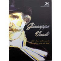 Italia 2 euro BU 2013 - 200° anniversario della nascita di Giuseppe Verdi