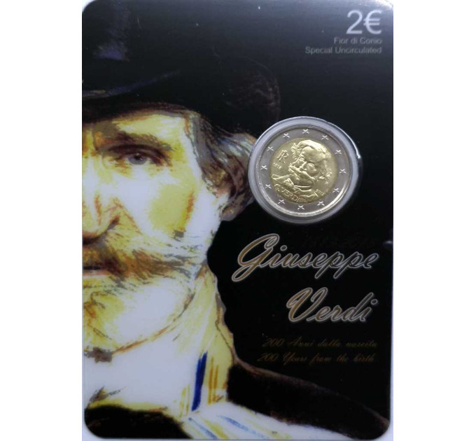 Italia 2 euro BU 2013 - 200° anniversario della nascita di Giuseppe Verdi