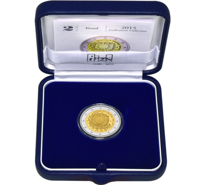 Italia 2 euro proof 2015 - Il 30° anniversario della bandiera dell'UE