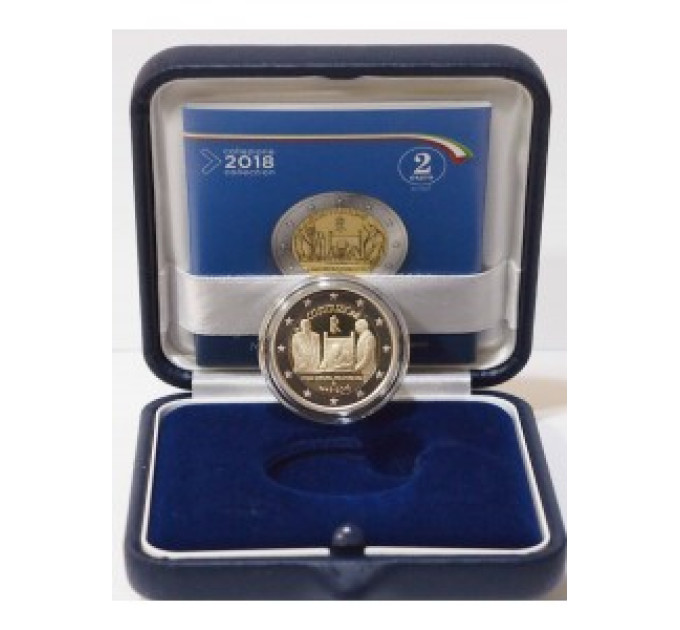 Italia 2 euro proof 2018 - 70 Anni Costituzione della Repubblica Italiana