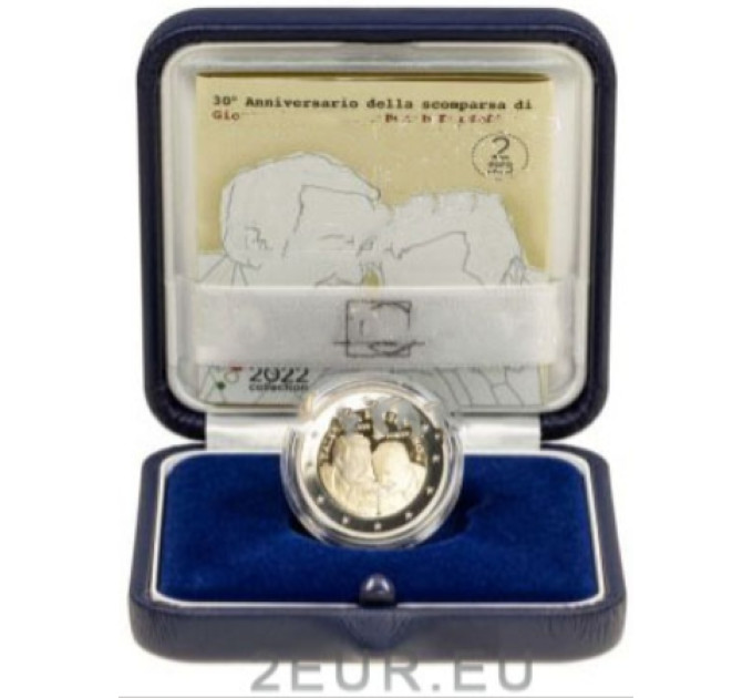 Italia 2 euro proof 2022 - 30° anniversario della morte di Giovanni Falcone e Paolo Borsellino