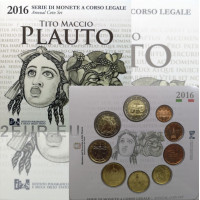 Italy 2016 - Euro Set BU - Tito Maccio Plauto