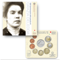 Italia Set Euro FDC + Moneta in argento da 5 euro 2021 - Grazia Deledda