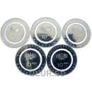 10 EURO UNC MONETE - 5 lettere (A,D,F,G,J)